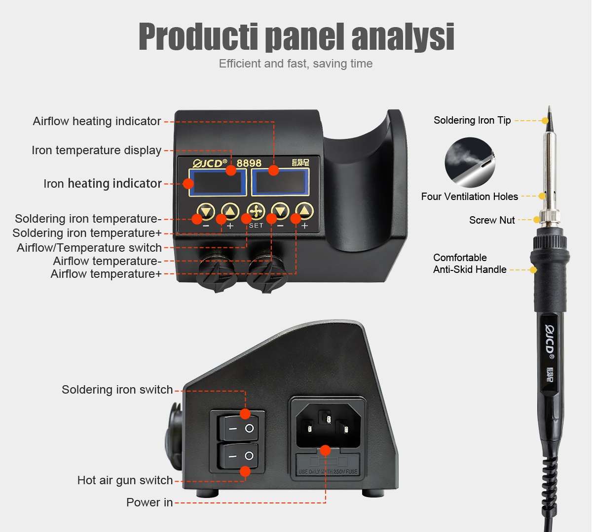 Паяльная станция 2 в 1, 750 Вт – обзор и цена 2 In 1 Soldering Rework Station 750W