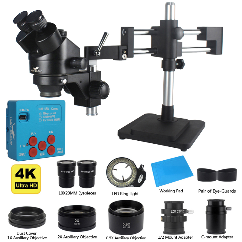 Промышленная камера 48 МП с HD – обзор и цена Simul-Focal Industrial Microscope 4K Hdmi