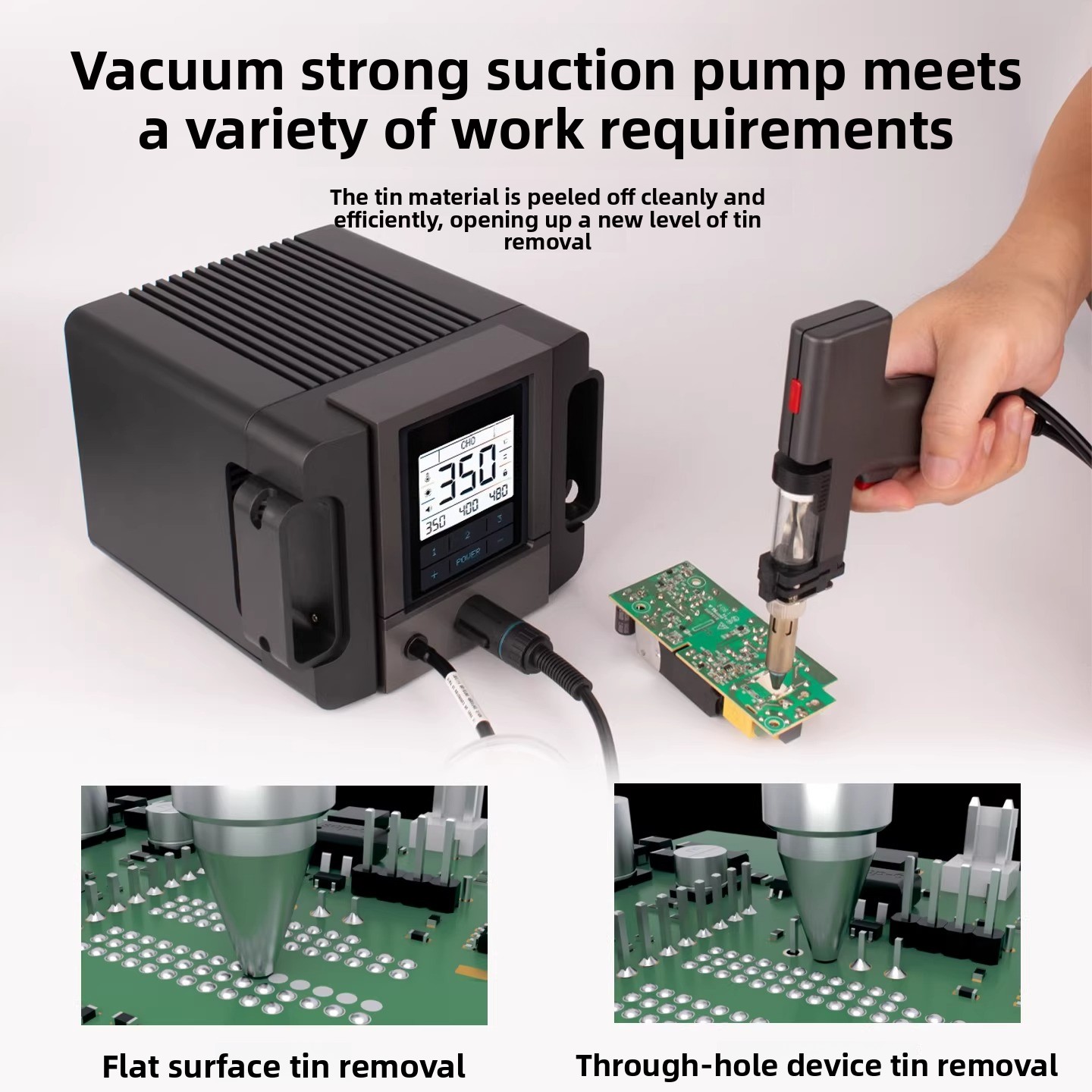 Электрический паяльный насос 2 – обзор и цена Desoldering Pump Electric Vacuum Station