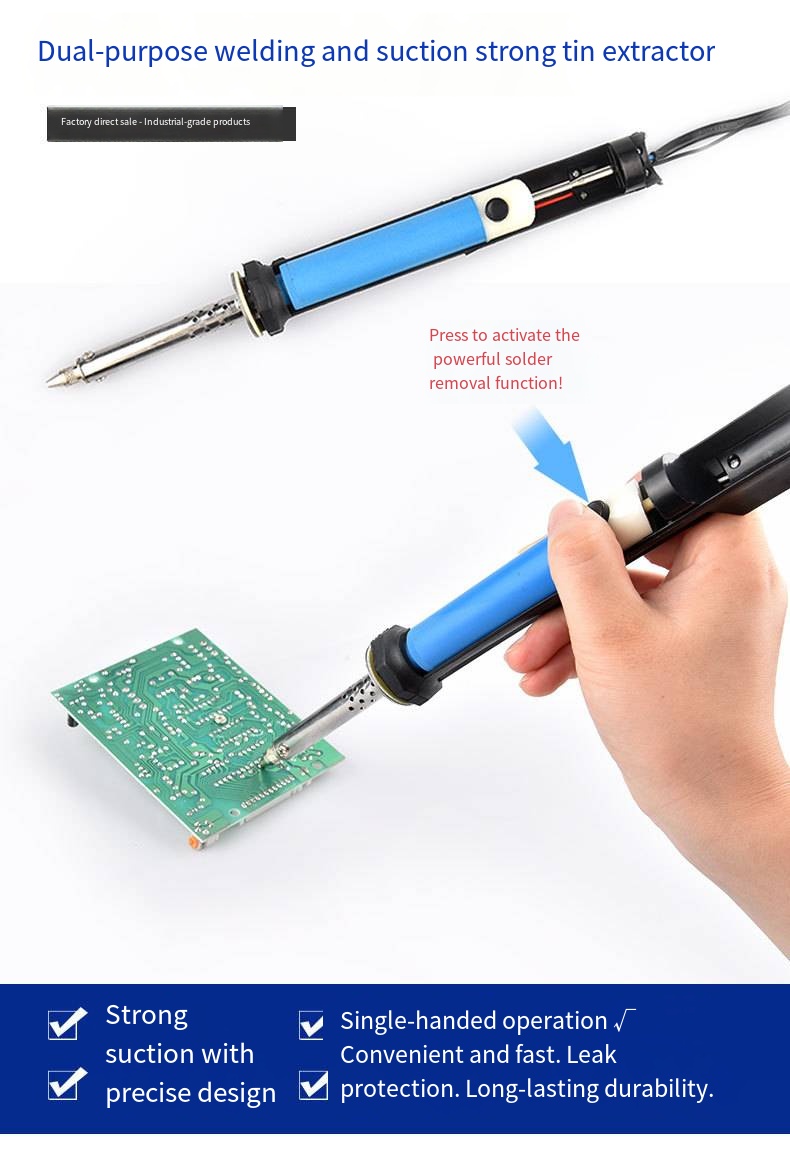 Электрический паяльник-помпа д – обзор и цена Desoldering Pump Electric Vacuum Station