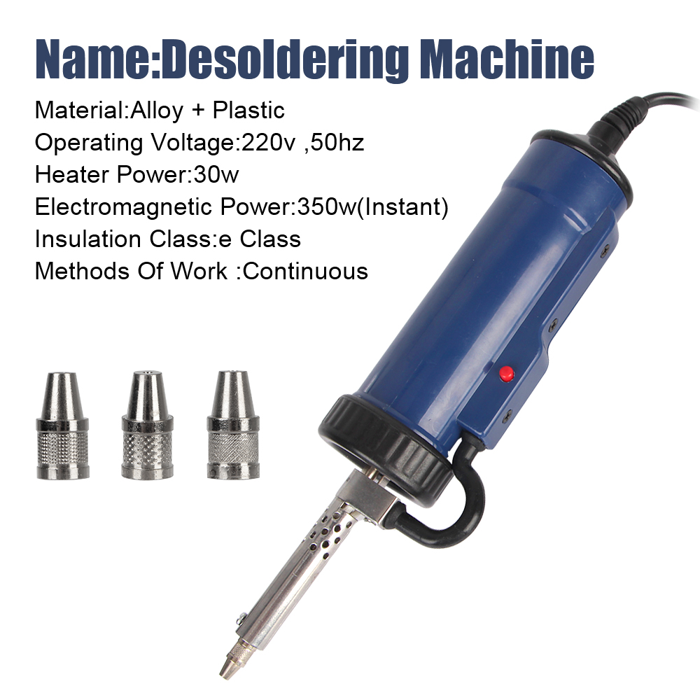 Съемный насос с 3 всасывающими – обзор и цена Desoldering Pump Electric Vacuum Station
